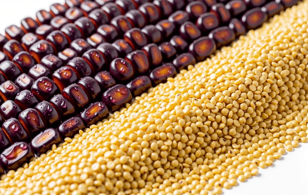 Texturas naturales de superalimentos peruanos